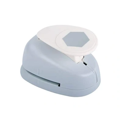 Image of Rayher Paper Craft Punch with Hexagon Design, Lever for Card Making and Scrapbooking, 3.81cm, 1 1/2&quot;, 69196000