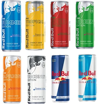 Image of Red Bull Energy Drink PICK ANY 02 CANS FROM 08