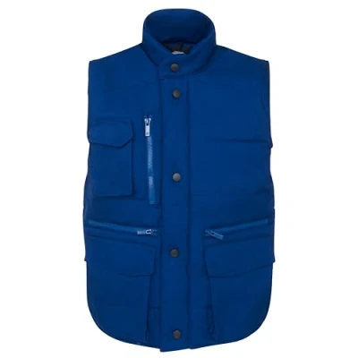 Image of ØRN International Eider (4700) Mens Workwear Padded Bodywarmer, Windproof, Machine Washable Royal, Extra Large