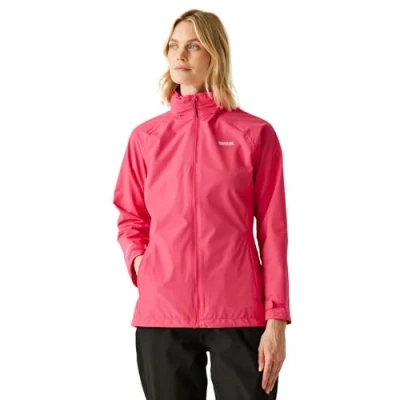 Image of Regatta Women&#039;s Water repellent Daysha II Waterproof Jacket Pop, Size: 14