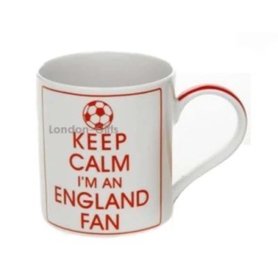Image of Keep Calm Football Fan Mug England (Red)
