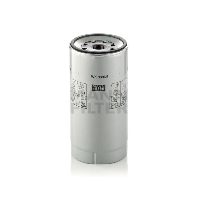 Image of 20754418, 21380500 Fuel FILTER MANN WK 1080/6 x with seal MERCEDES BENZ: ATEGO 2
