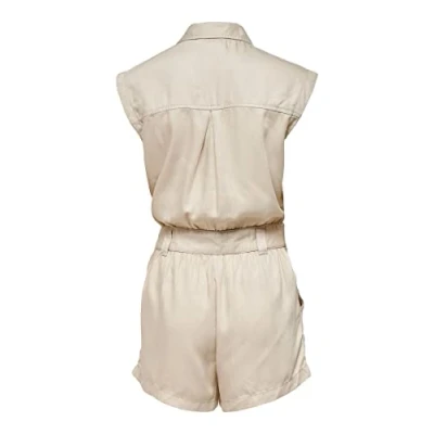 Image of ONLY Women&#039;s ONLKENYA Life Utility Playsuit OTW Jumpsuit, Moonbeam, L