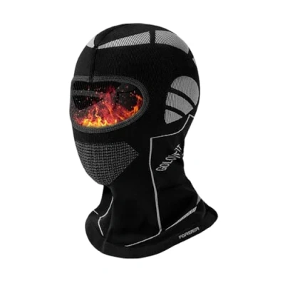 Image of Balakaka Balaclava Ski Mask, Breathable Motorcycle for Men Women, Winter Windproof Face Mask Skiing Riding, Black Gray