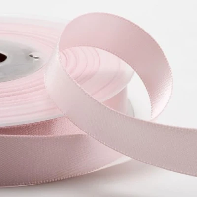 Image of Italian Options Satin Ribbon, 16mm Wide x 25 Metre Roll, Blush Pink