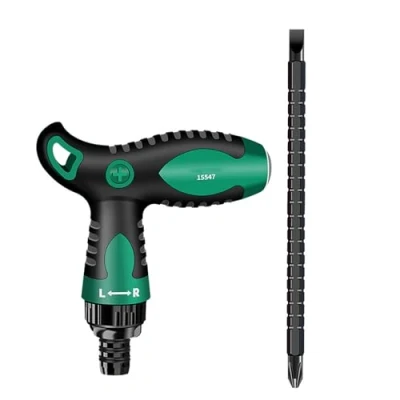 Image of Telescopic Slotted Cross Screwdriver Set Extension Double Head T Handle Ratchet Wrench Socket Repair Hand Tools Direction