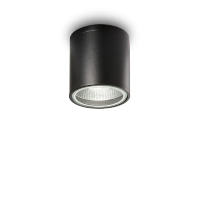 Image of Gun 1 Light Outdoor Surface Mounted Ceiling Downlights Black IP44, GU10