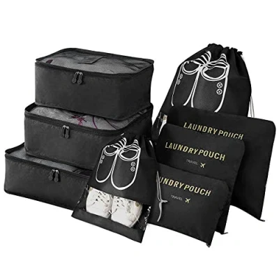 Image of Vicloon Travel Packing Cubes, 8 PCS Multifunction Cubes for Suitcase, Organiser Bags Essentials Bag Luggage Organizers with Shoe Bag, Storage Accessories