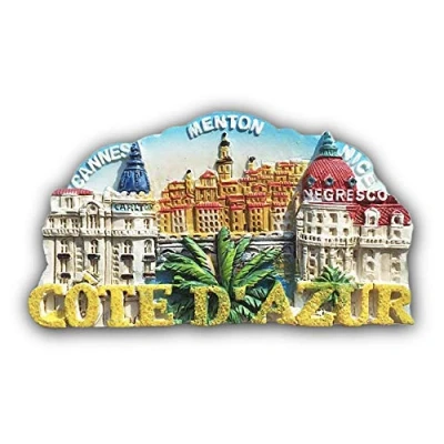 Image of Cannes France Cote D&#039;Azur 3D Refrigerator Magnet Tourist Souvenirs Stickers,Home &amp; Kitchen Decoration Fridge from China