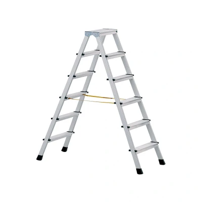 Image of Zarges Professional Step Ladder, Anodised, Double Sided, 2 X 10 Steps