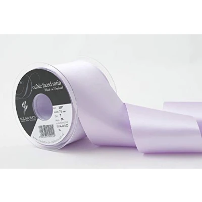 Image of Berisfords Double Faced Satin Ribbon, Helio, 70 mm Width, 20 metre Length