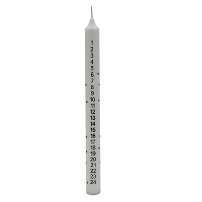 Image of Widdle Wonderland 25cm Christmas Tapered Countdown Advent Candle White