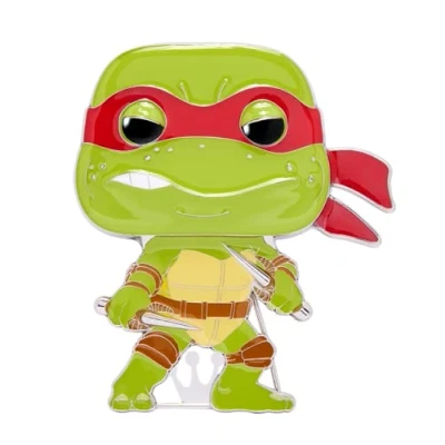 Image of Funko Pop! Large Enamel Pin Teenage Mutant Ninja Turtles (Teenage (TMNT) ) : Raphael Pins Cute Collectable Novelty Brooch for Backpacks &amp; Bags