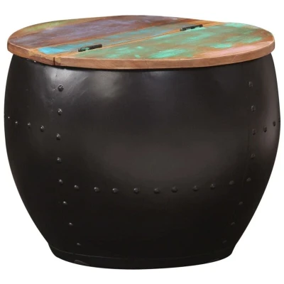Image of vidaXL Coffee Table 53x43 cm Solid Reclaimed Wood
