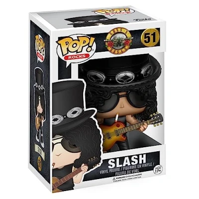Image of Funko POP! Vinyl: Rocks: GN&#039;R: Slash Guns N Roses Collectable Vinyl Figure Gift Idea Official Merchandise Toys for Kids &amp; Adults Music Fans Model Collectors and Display
