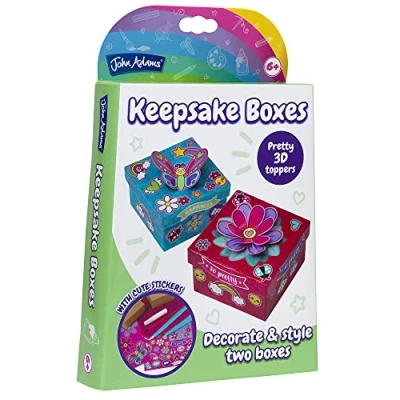 Image of John Adams Keepsake boxes Craft Kit: decorate and style two Arts &amp; Crafts Ages 6+