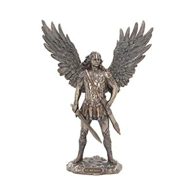 Image of Nemesis Now Saint Michael Figurine 27.5cm Bronze, Resin, One Size