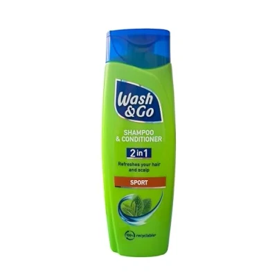 Image of Wash &amp; Go 2 in 1 Shampoo Conditioner Sport, 200ml