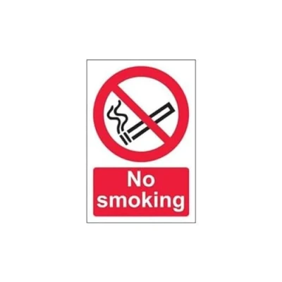 Image of V Safety No Smoking Prohibition Sign 300mm x 400mm 2mm Rigid Plastic