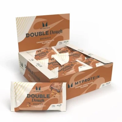Image of MyProtein Protein Bar Double Dough Brownie 12x75 g