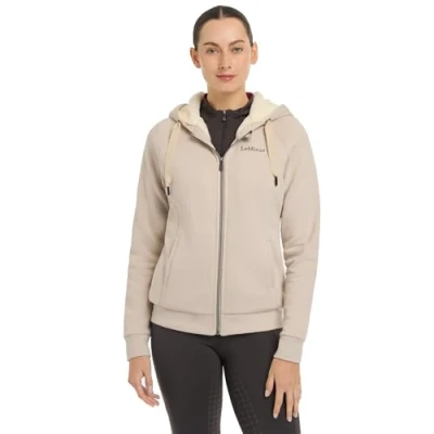 Image of LeMieux Leia Lined Womens Hoodie Stone 6