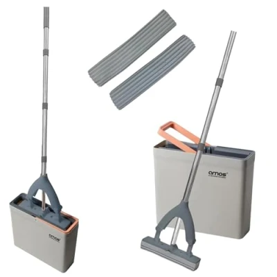 Image of AMOS 2 X Reusable Sponge Mop Heads