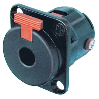 Image of Neutrik NJFP6C BAG 6.35 mm Locking Stereo Jack Chassis Socket With Silver Plated Terminals