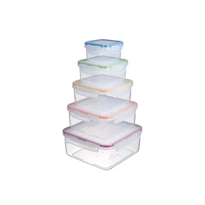 Image of Lock &amp; 5 Piece Nestable Rainbow Set