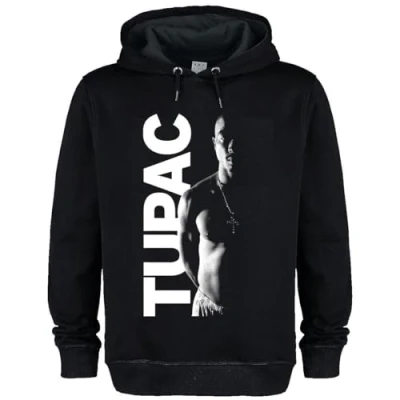Image of Amplified Unisex Adult Tupac Shakur Hoodie (L) (Black)