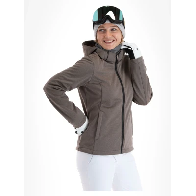 Image of CMP Woman Jacket Zip Hood, Mel Black Sesame, M