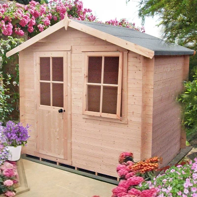 Image of Shire Avesbury 2.8m x 2.7m Log Cabin Summerhouse (19mm)