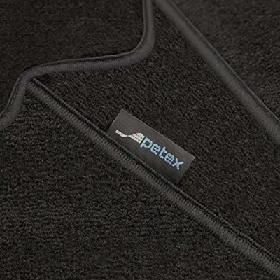 Image of PETEX Monza Car Mat Premium Fit Front and Rear Black 7 Pieces
