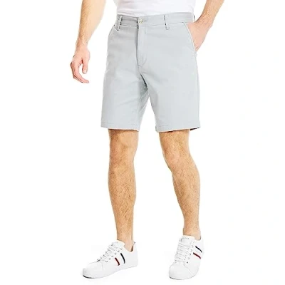 Image of Nautica Men&#039;s Classic Fit Flat Front Stretch Solid Chino Deck Short Casual, True Quarry, 33
