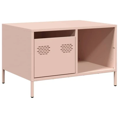 Image of vidaXL Coffee Table Pink 68.5x50x43.5 cm Cold rolled Steel