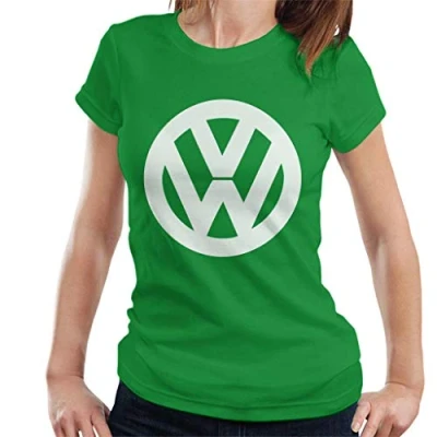 Image of Volkswagen Classic White VW Logo Women&#039;s T Shirt