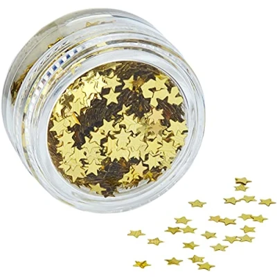 Image of Stargazer Cosmetic Glitter Stars for use on the face Gold, 5036469042096