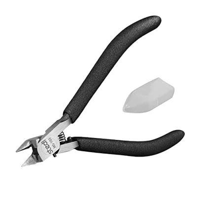 Image of stedi 5 inch Model Nipper, with Ultra Thin Single Edge and Blade Case Plastic Tools for Gundam Repairing Fixing, Black