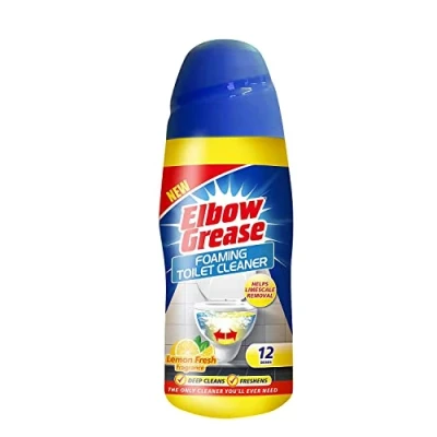 Image of 1 x 500G Elbow Grease Foaming Toilet Amazing Fragrance Deep Cleaning Action Powder Foam and Extra Freshness Cleaner (Lemon Fresh)