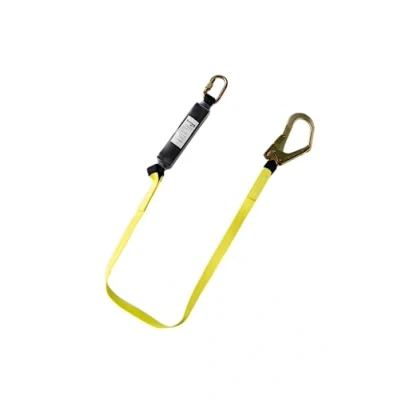 Image of Honeywell Miller H100 Single Shock Absorbing Lanyard Rebar Hook, Yellow, Lightweight, Cost Effective, Rated to 140 kg, 1.8m Length, Well Suited for Construction/Utilities/Railway, H1SLRHEU