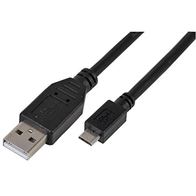 Image of Pro Signal PSG91470 Micro B Plug to A USB 2.0 Cable, 1m Black