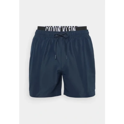 Image of Calvin Klein Men’s Medium Drawstring Swim Shorts, Blue (Dark Sapphire), L