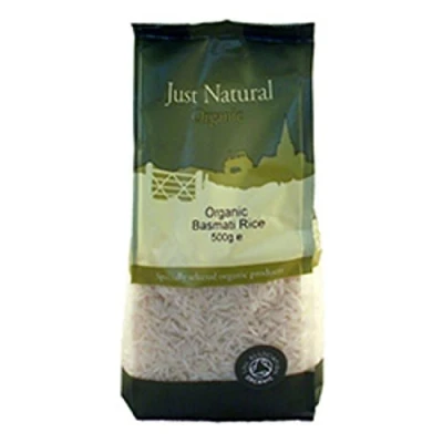 Image of Just Natural Organic Basmati White Rice 500g
