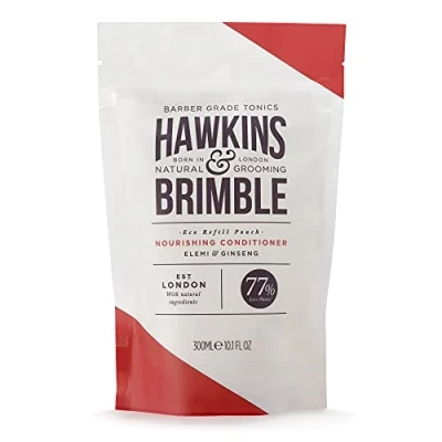 Image of Hawkins &amp; Brimble Conditioner Eco Refill Pouch 300ml Haircare For Men And Naturally Fragranced Friendly Pouches (Conditioner Pouch)