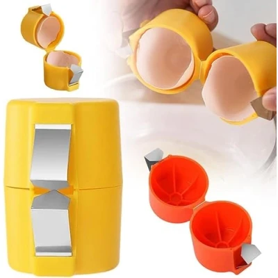 Image of Egg Topper Cutter Tool Cracker Shell Opener Hard Boiled Peeler For Eggs Kitchen Gadgets Cracking Handheld Slicer Ye