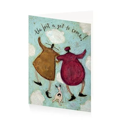 Image of ArtPress Sam Toft The best is yet to come Blank Greeting Card (17 x 12cm), Multi