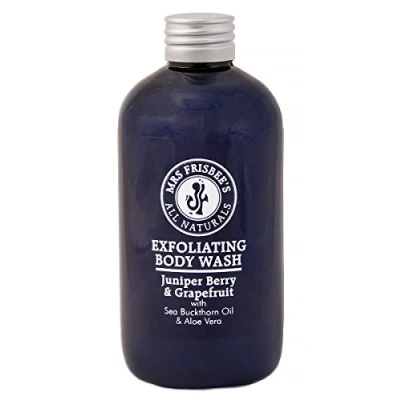 Image of Exfoliating Body Wash with Juniper Berry &amp; Grapefruit Essential Oils/Natural/Vegan/Handmade/Gently removes dead skin cells, whilst smoothing and hydrating the (250ml)