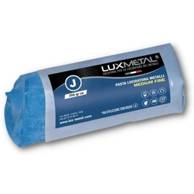 Image of Lux Metal Polishing Paste Dark Blue Medium Fine 350 g Metals Stainless Steel Wax for Aluminium Mirror Polished Iron Solid Chrome Plated Brass Copper Marble Plastic Silver
