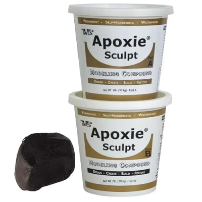 Image of Apoxie Sculpt Modelliermasse, 4 Pfund, Epoxieharzkleber, Schwarz, von Aves