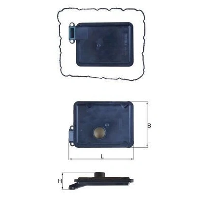 Image of 452833B810, 4632126000, 463213B600 Hydraulic Filter Set, automatic transmission MAHLE ORIGINAL HX 254D with seal KIA: Optima / K5, SORENTO 3, Soul I