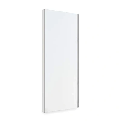 Image of Emuca Pull out mirror for inside wardrobe, adjustable interior furniture mirror, 340x1000mm (13,4x39 inch), metallic gray finish